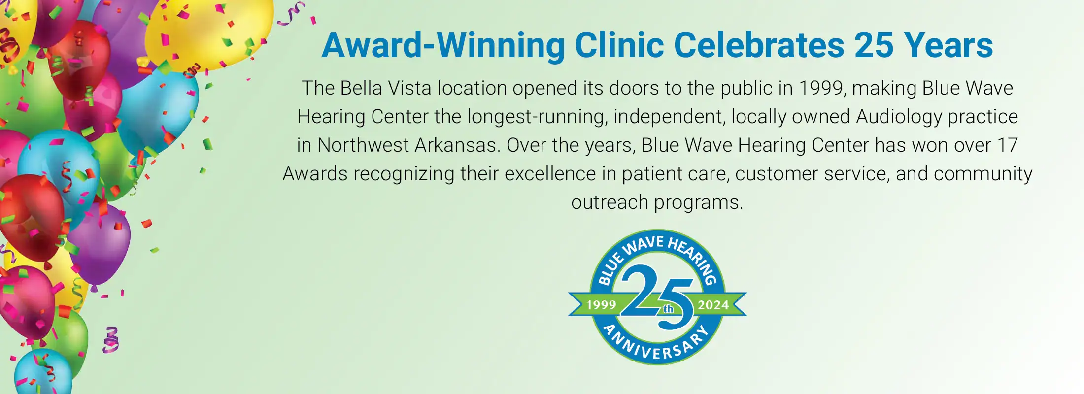 We are proud to celebrate 25 years of partnership with Northwest Arkansas
